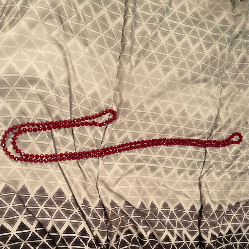 Long beaded necklace